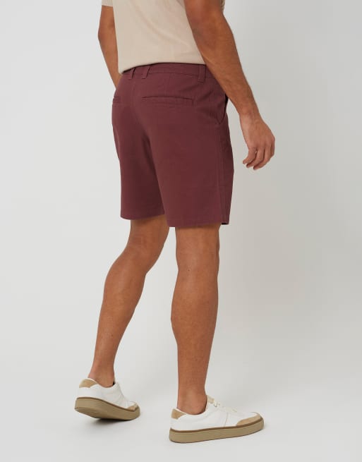 Brave Soul – Chino-Shorts aus Baumwoll-Twill in Pflaume, 2 von 4