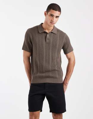Brave Soul Chino Shorts In Black