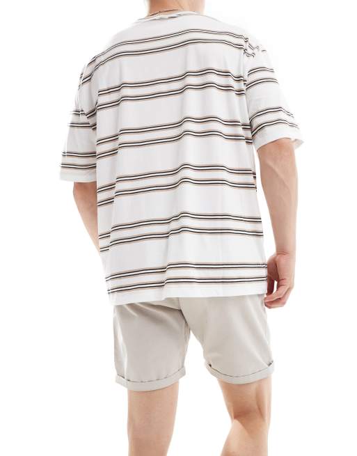 Brave Soul chino shorts in stone, 2 of 5