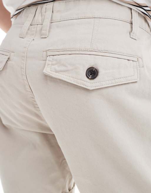 Brave Soul chino shorts in stone, 3 of 5