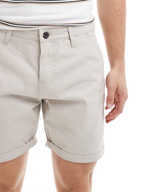 Brave Soul chino shorts in stone, 5 of 5