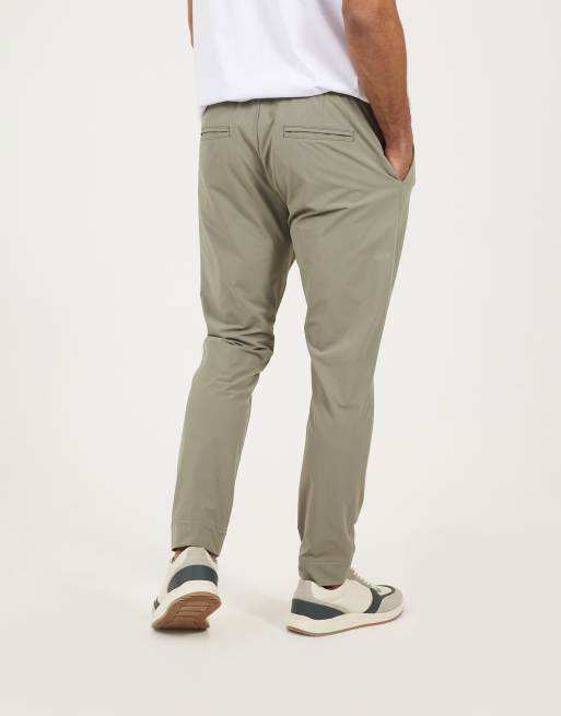 Brave Soul - Chino-stijl broek met elastische taille in lichtgroen, 3 van 4