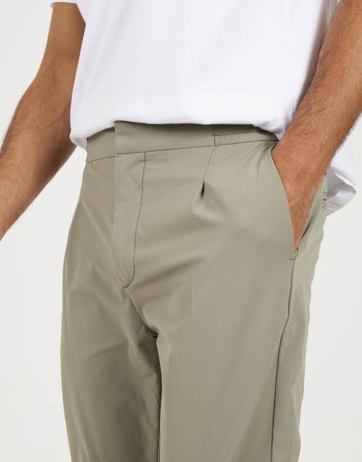 Brave Soul - Chino-stijl broek met elastische taille in lichtgroen, 4 van 4