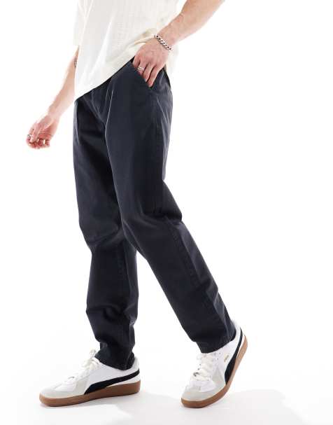 Brave Soul chino trousers in navy - view 1