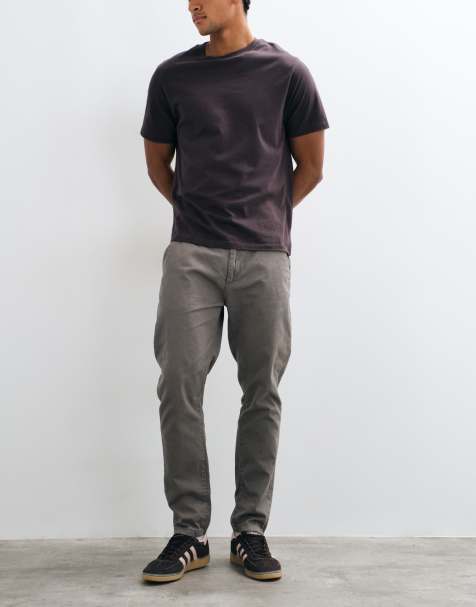 Brave Soul chino trousers in taupe - view 1