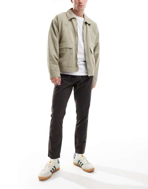 Brave Soul - Chino's met elastische tailleband in antraciet - view 1