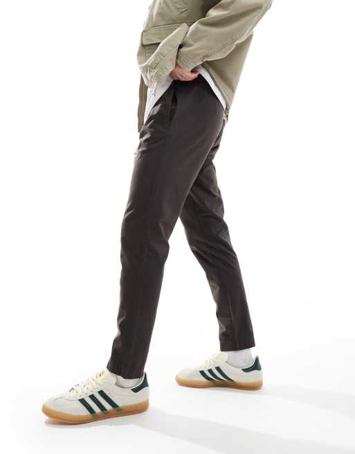 Brave Soul - Chino's met elastische tailleband in antraciet, 5 van 5