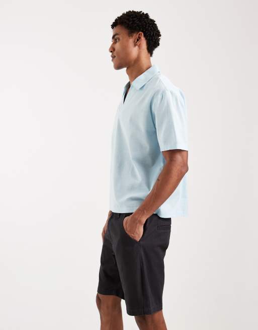 Brave Soul - Chinoshort in marineblauw, 3 van 5
