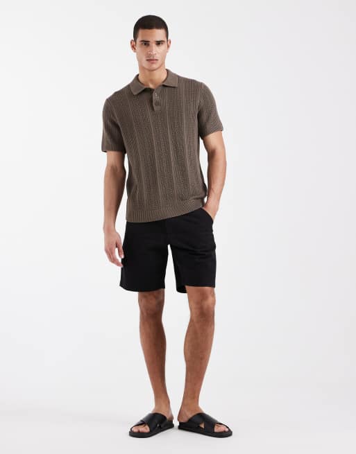 Brave Soul - Chinoshort in zwart, 2 van 5