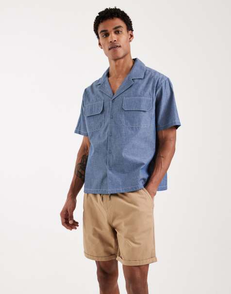 Brave Soul - Chinoshort met elastische taille in zandkleur - view 1