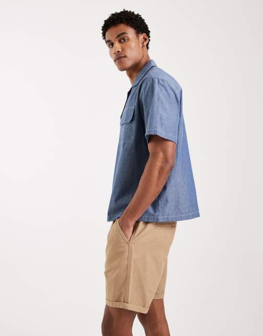 Brave Soul - Chinoshort met elastische taille in zandkleur, 3 van 5