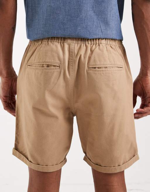 Brave Soul - Chinoshort met elastische taille in zandkleur, 5 van 5
