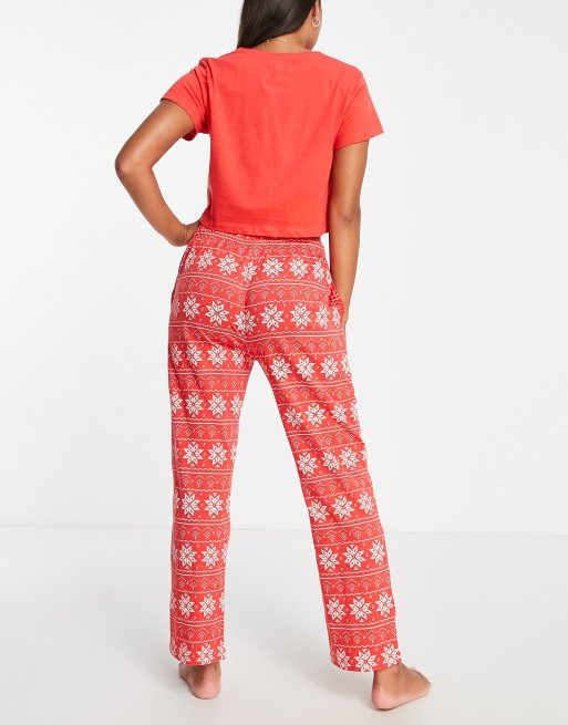 Snowflake pajama online bottoms