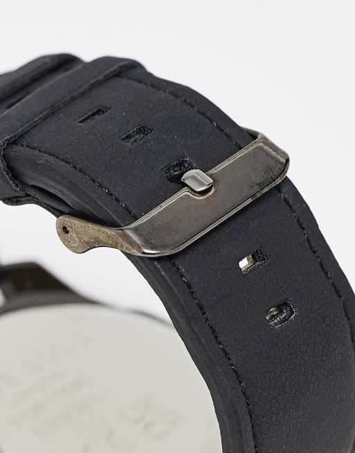 Brave Soul chunky multi dial watch in black | ASOS