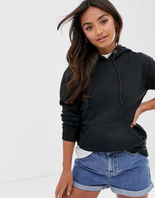 Brave Soul clara black hoodie | ASOS