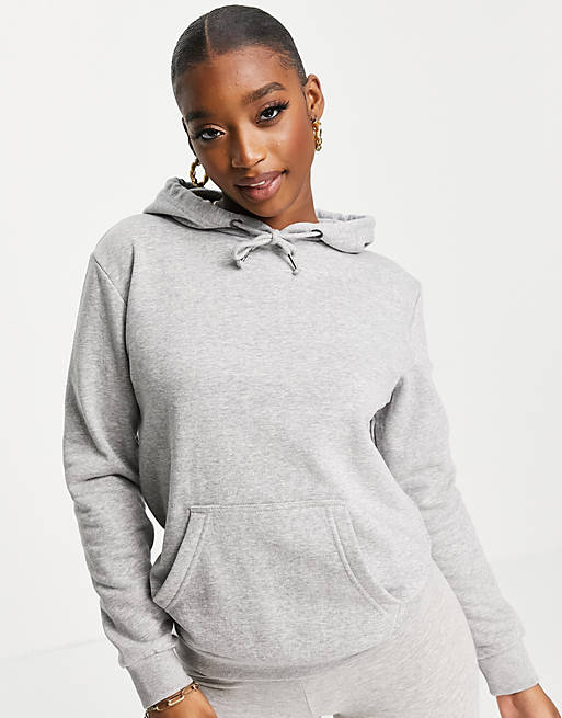 Brave Soul relaxed fit clara hoodie in grey