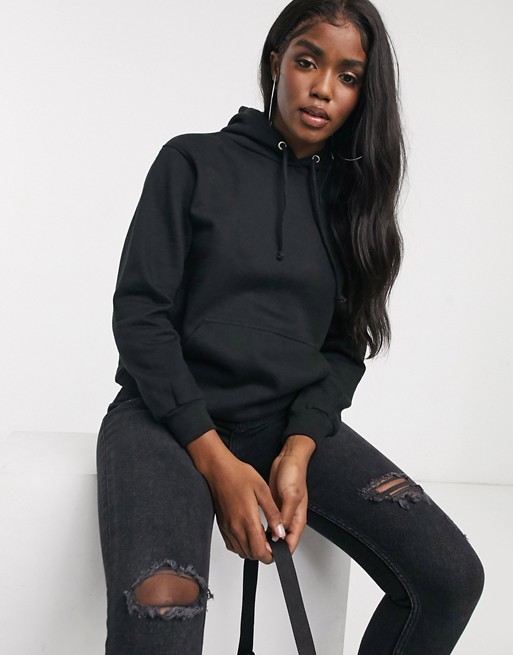 Brave Soul relaxed fit clara hoodie in black