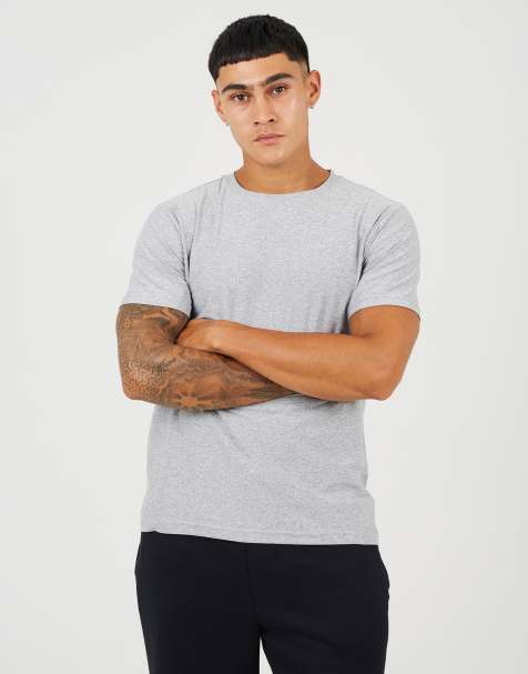 Brave Soul Classic crew neck t-shirt in light grey - view 1