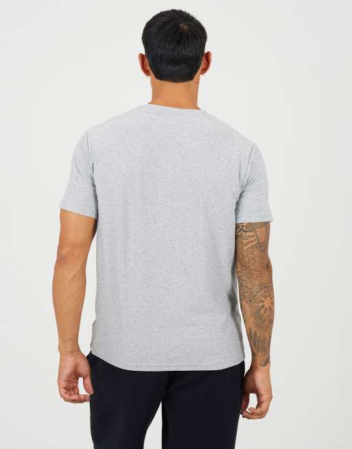 Brave Soul Classic crew neck t-shirt in light grey, 2 of 4