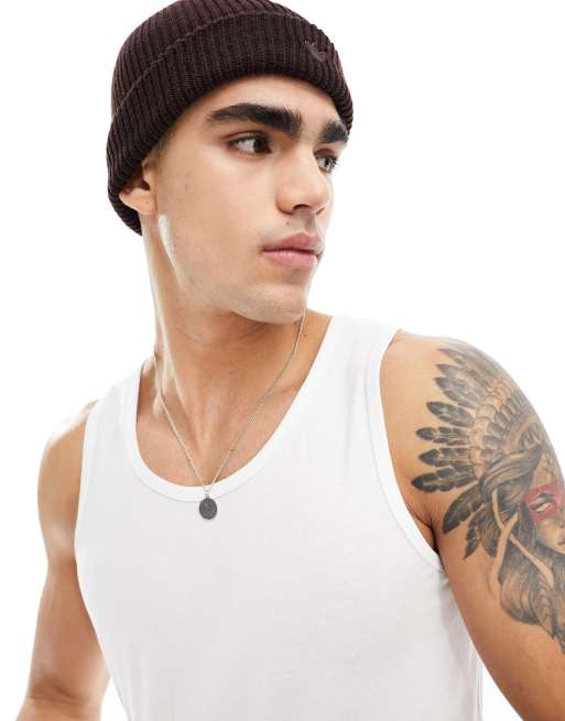 Brave Soul classic singlet in white