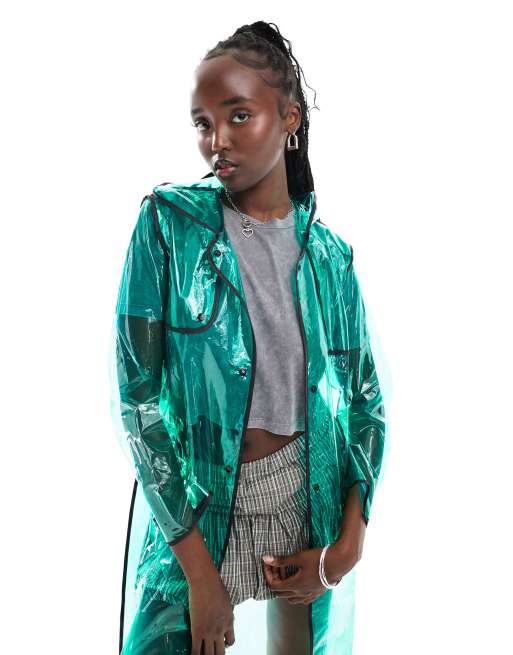 Clear raincoat asos best sale