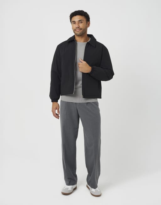 Brave Soul Collared padded jacket in black, 3 of 4