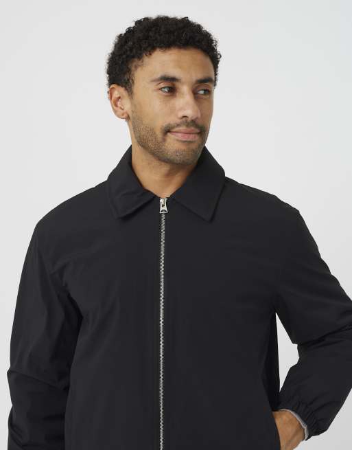 Brave Soul Collared padded jacket in black, 4 of 4