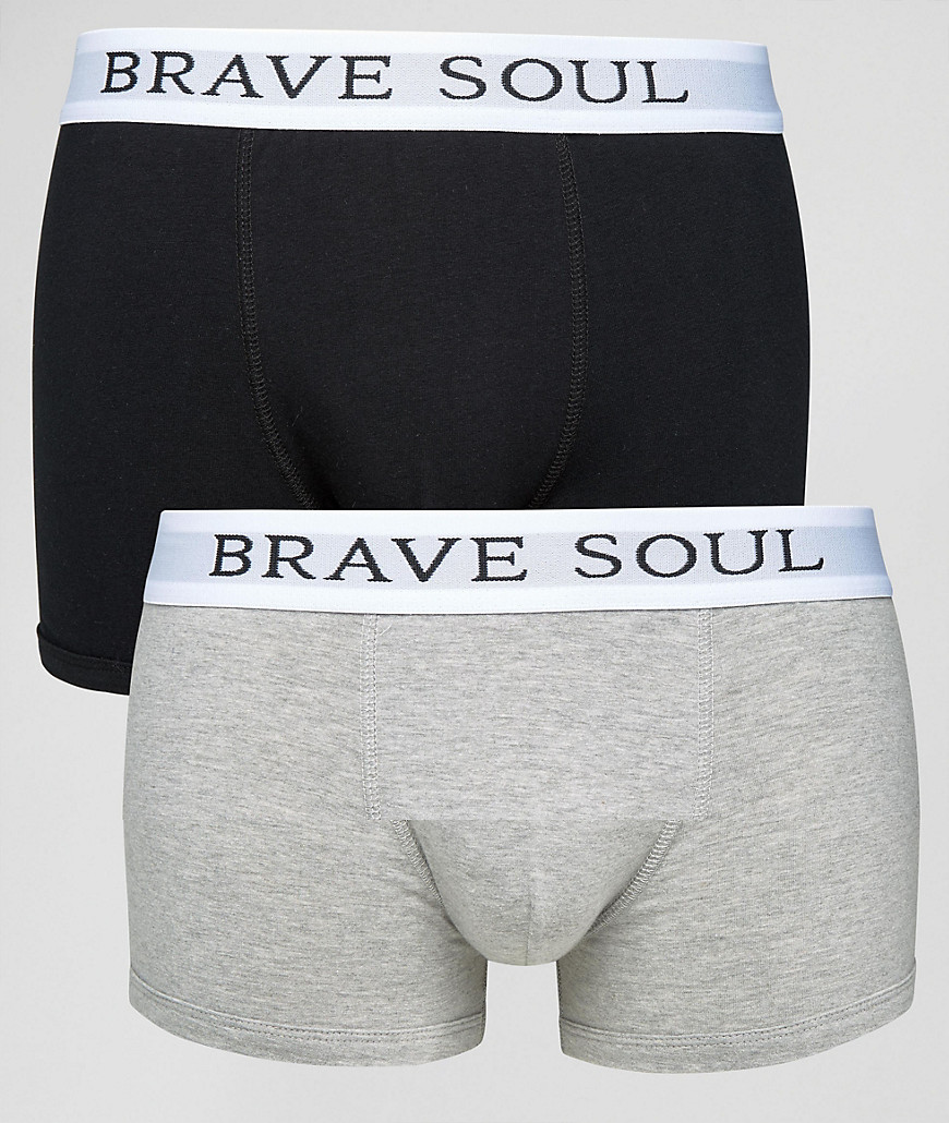 Brave Soul - Confezione da 2 boxer-Nero