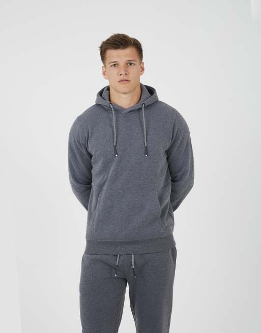 Brave Soul conjunto de sudadera con cuello cruzado y joggers en carbón, 3 de 3