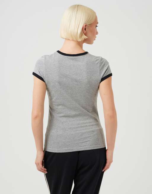 Brave Soul Contrast trim graphic slim fit t-shirt in charcoal, 2 of 4