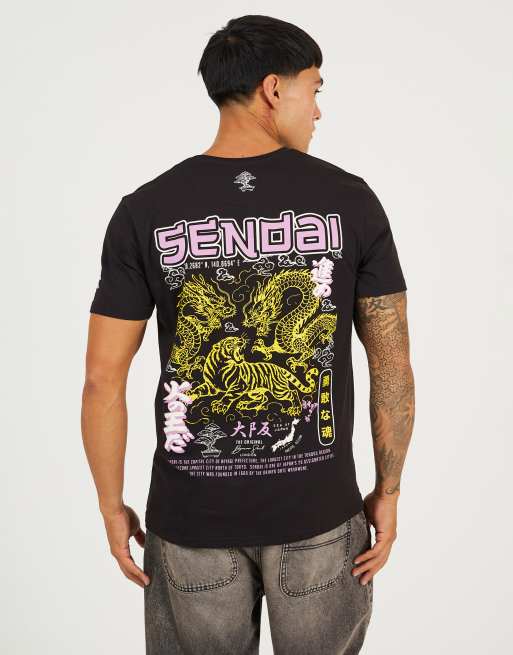 Brave Soul Cotton crew neck graphic t-shirt in black, 2 of 4