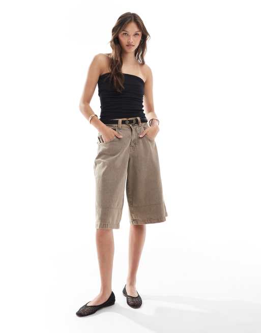 Brave Soul cotton jersey bandeau top in black, 3 of 4