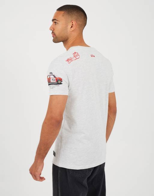 Brave Soul Cotton jersey graphic t-shirt in ecru, 2 of 4
