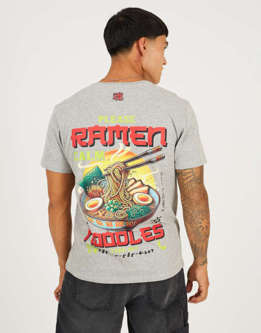 Brave Soul Cotton jersey graphic t-shirt in light grey | ASOS