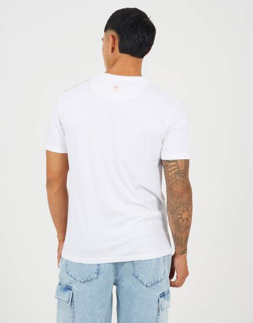 Brave Soul Cotton jersey graphic t-shirt in white, 2 of 4