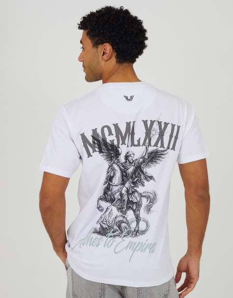 Brave Soul Cotton relaxed fit graphic t-shirt in white - view 1