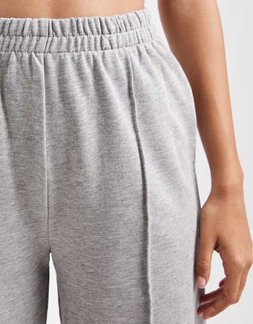 Brave Soul cotton rich straight leg jogger in grey marl, 4 of 5