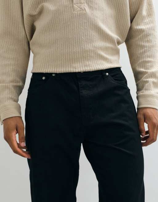 Brave Soul cotton twill chinos in black, 2 of 5