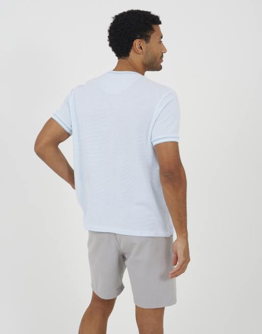 Brave Soul Crew neck jacquard knit t-shirt in pale blue, 2 of 4