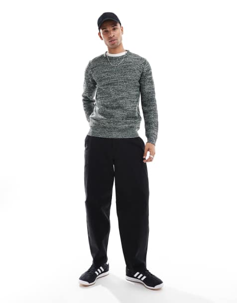 Brave Soul crew neck jumper in blue - view 1
