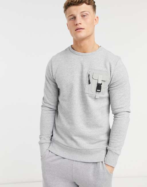 Light grey marl online sweatshirt