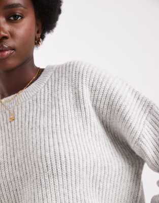 Brave Soul Crew Neck Sweater In Gray