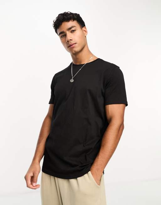 Brave Soul crew neck t-shirt in black | ASOS