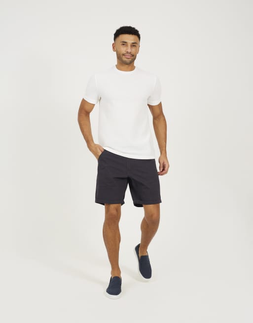 Brave Soul Crew neck t-shirt in cream, 3 of 4