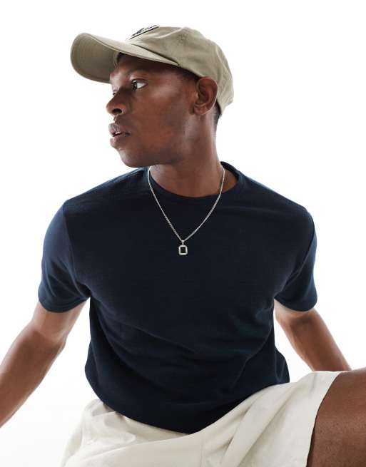 Brave Soul crew neck t-shirt in navy, 2 of 4
