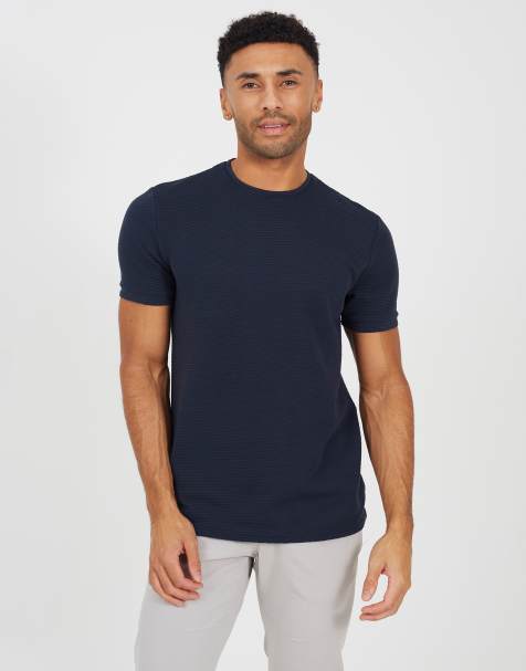 Brave Soul Crew neck t-shirt in navy - view 1