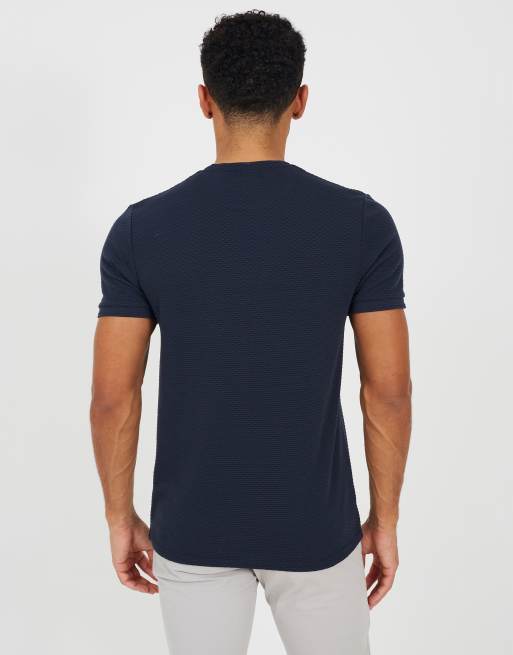 Brave Soul Crew neck t-shirt in navy, 2 of 4