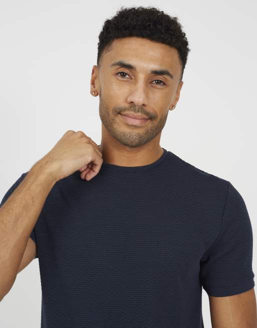 Brave Soul Crew neck t-shirt in navy, 4 of 4