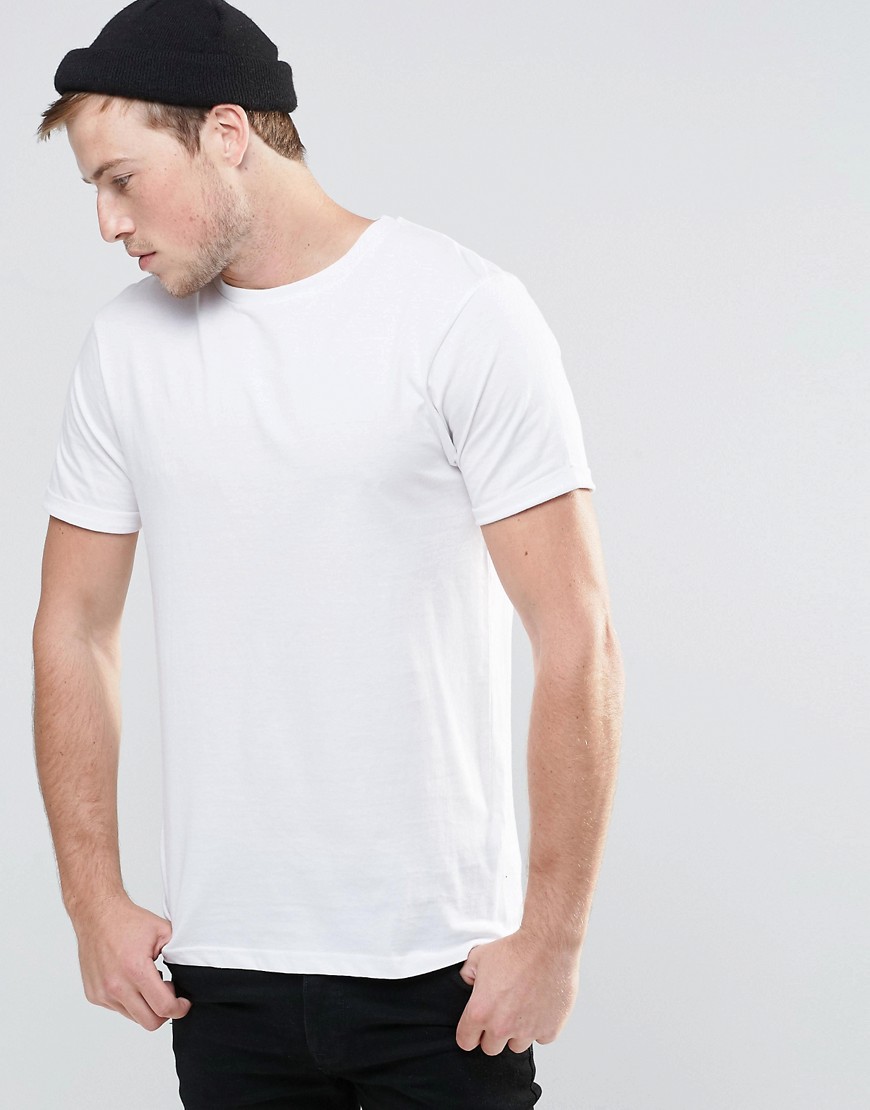 Brave Soul Crew Neck T-Shirt-White