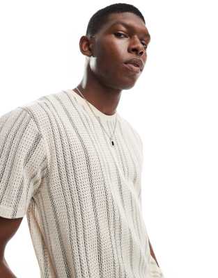 Brave Soul Crew Neck Textured T-shirt